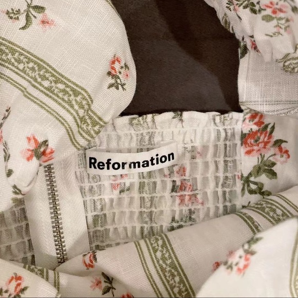 Reformation Denver Linen Dress in Heath *NEW* - Picture 5 of 6